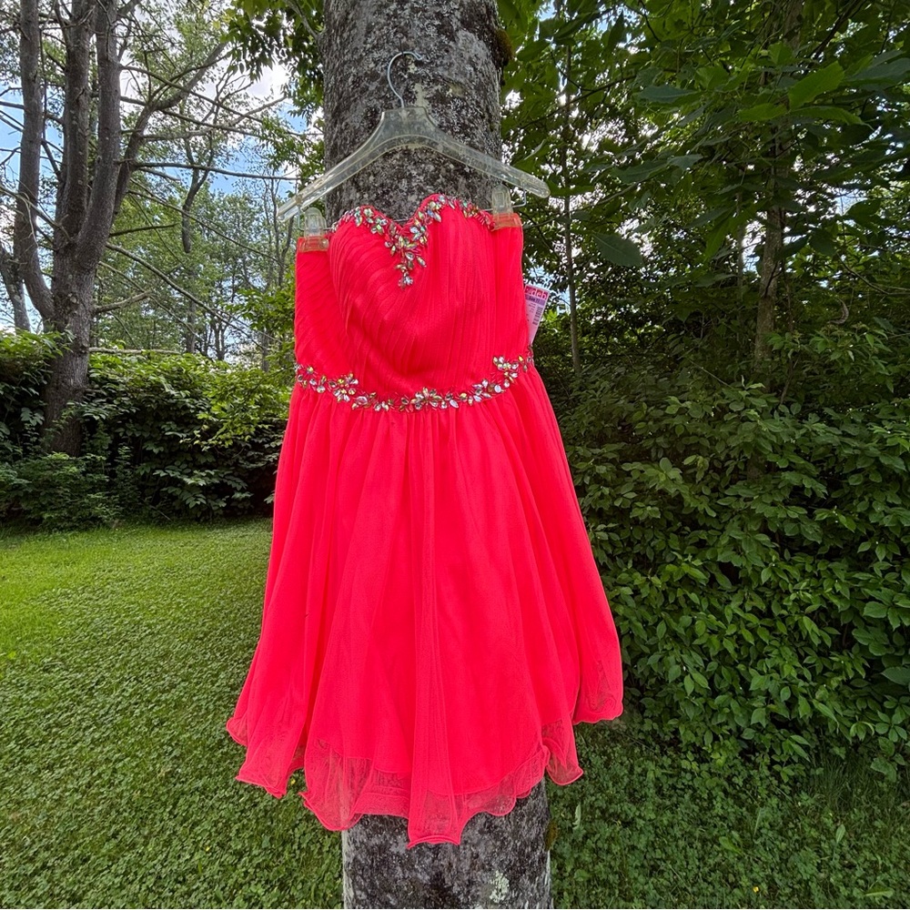 Deb Vibrant Hot Pink Formal Dress